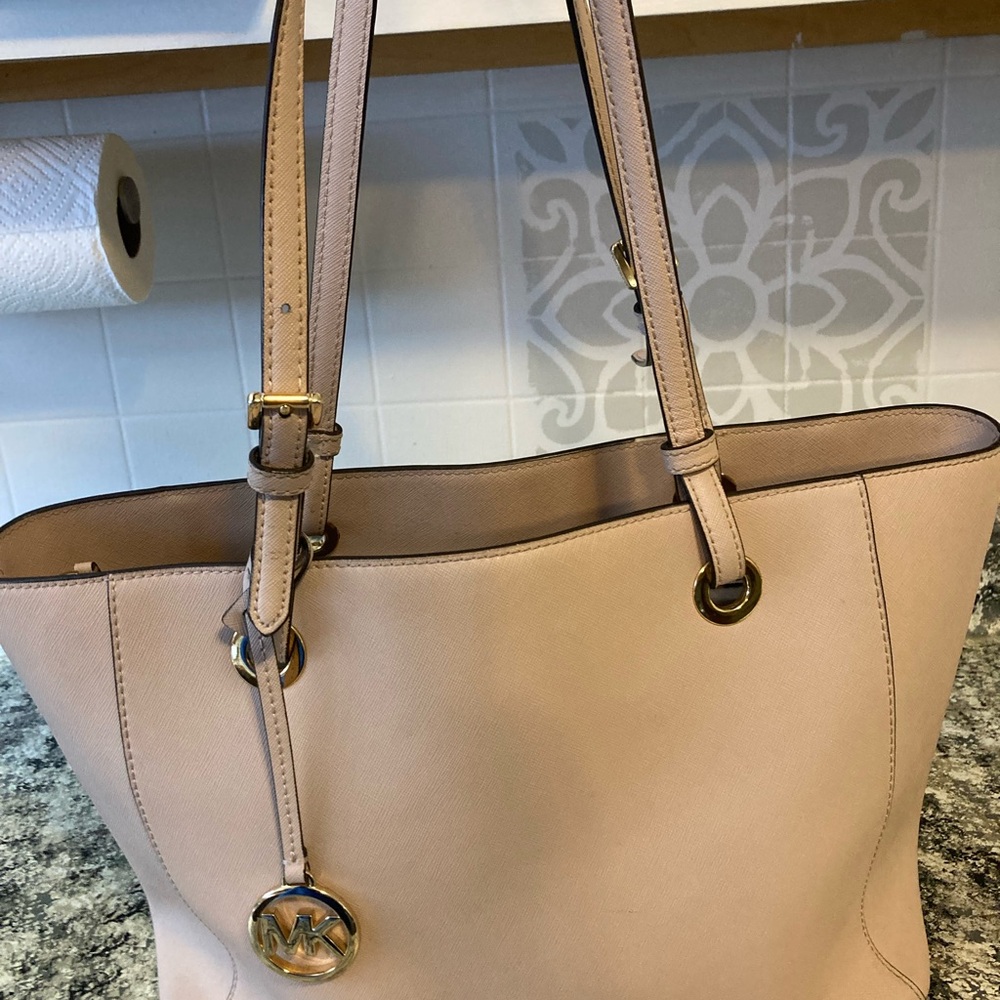 Michael Kors Cream Leather Tote